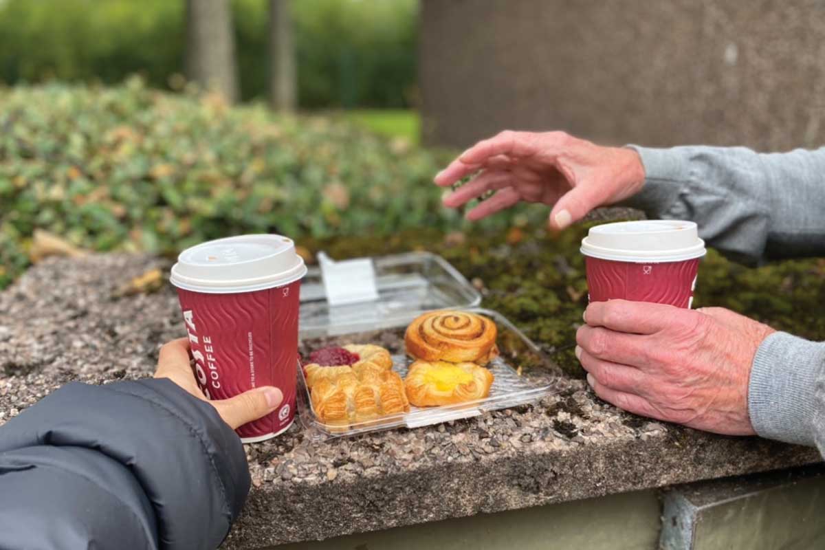 Hot Chocolate and a Pastry!